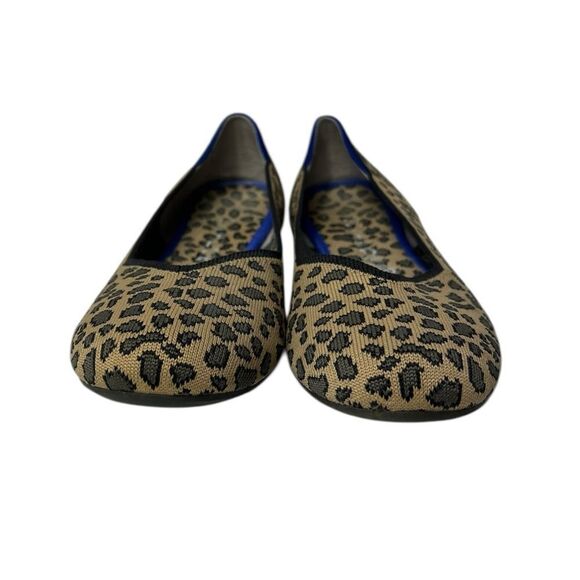 Rothy’s The Flat Round Toe Shoes in Spotted Leopard Print Size 9.5 US Women’s - Picture 2 of 12